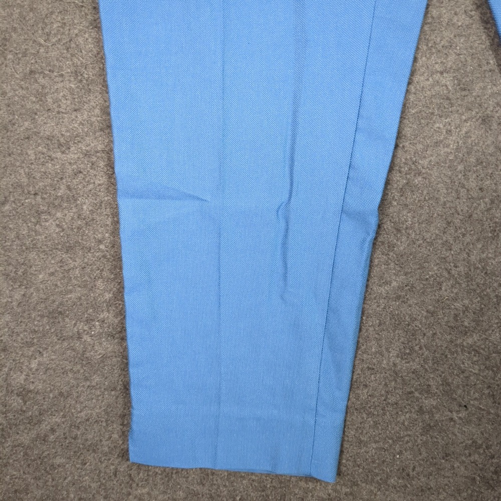 Ann Taylor Blue High Rise Tapered Ankle Pants Elastic Paperbag Waist Small NEW - Picture 3 of 16